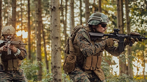 Soldiers with Custom AR-15 Grips